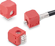 REDCUBE PLUG is a screwless high-current terminal ideal for applications which have to be connected and disconnected several times or for installation at hard-to-access places.